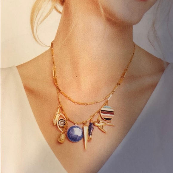 Stella & Dot: Jet Charm Necklace - Picture 2 of 3